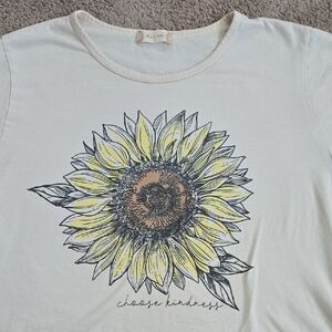 Altar'd State Choose Kindness Sunflower Cropped Tee - Medium